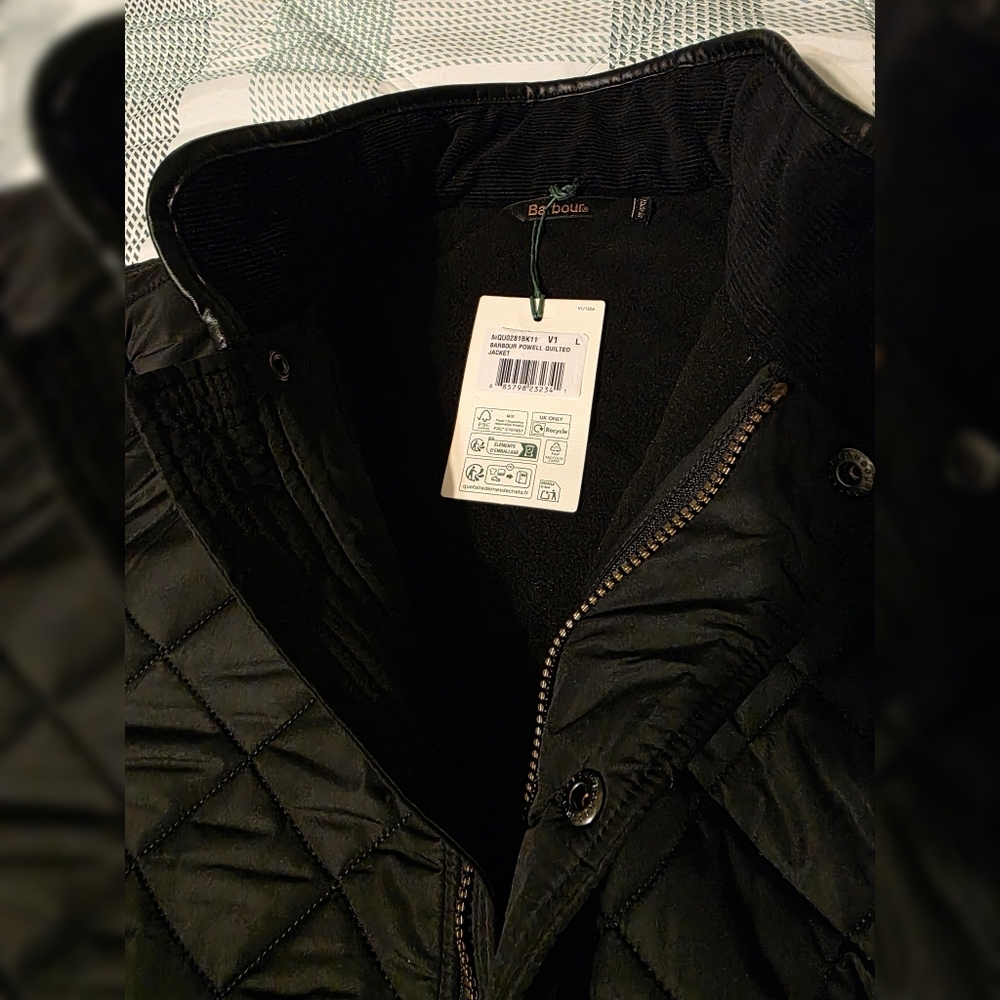 NWT! Barbour Powell Quilted Jacket Sz. Large - Picture 5 of 7